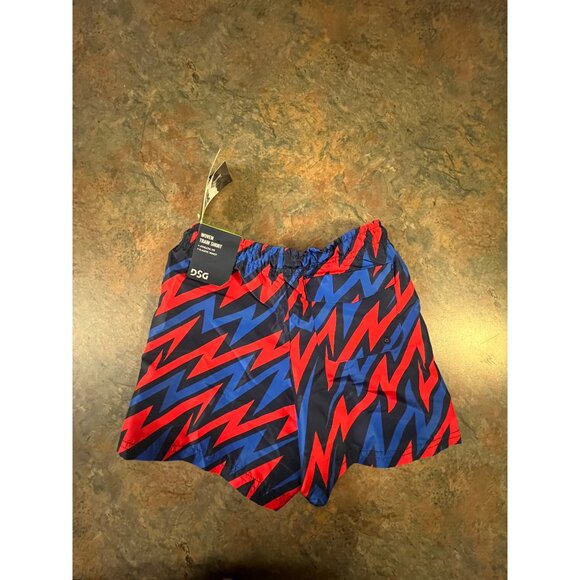 Boys XXS Navy Bolt‎ Woven Athletic Shorts Dri-Fit Elastic Waist DSG - Picture 2 of 9